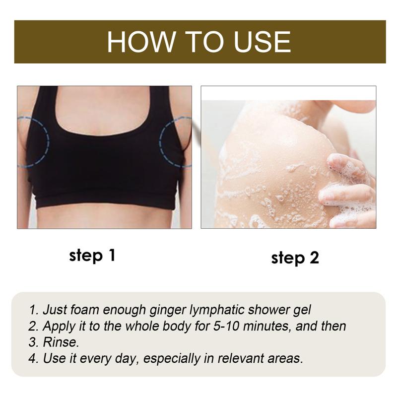 Ginger Natural Shower Gel Herbal Body Wash Moisturizing