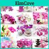 Painting Diamond Orchid Diy 5d Rhinestone Pictures Full Round Diamond Embroidery Flower Crafts Kit Home Decor