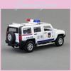 Alloy Model Car H3 Police Suv With Lights And Sound Effects For Kids Play