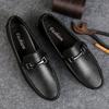 All-match Outdoor Mens Casual Shoes Men Driving Shoes Genuine Leather Man Loafers New Handmade Moccasins Slip On Flats
