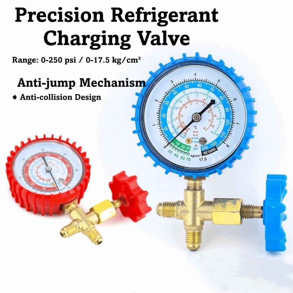 Low Side Single Manifold Refrigerant Pressure Gauge  Cooling Agent Charging