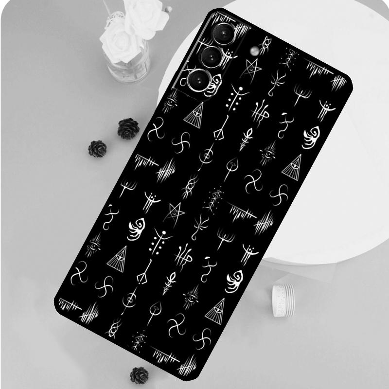 Чехол для телефона Bloodborne Runes для Samsung Galaxy S23 Ultra S21 S20 FE S9 S10 Plus Note 10 20 S22 Ultra Funda