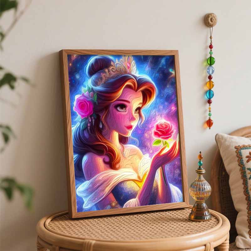Disney Анимация цифровая масляная живопись Красавица и Чудовище Белль сделай сам ручная роспись раскраска домашний декор настенное искусство подарочные наборы