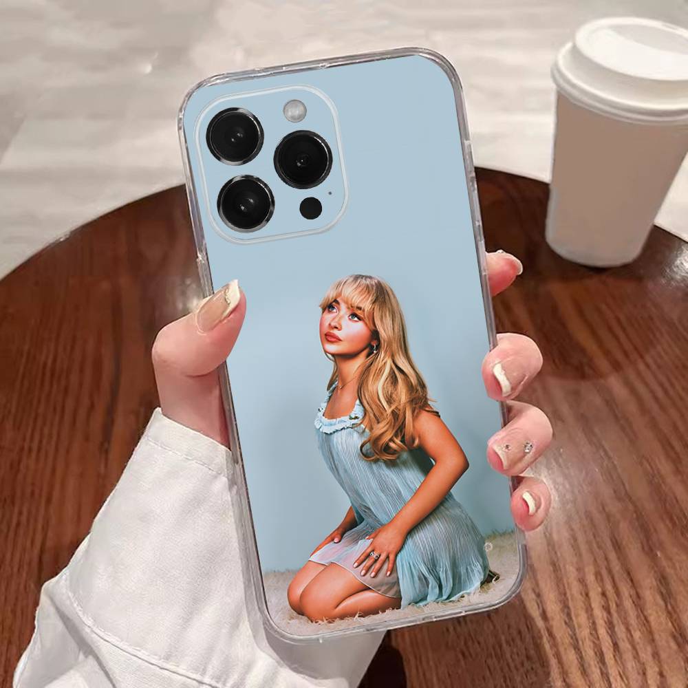 Чехол для телефона Singer S-Sabrina для iPhone 17,16,15,14,13,12,11 Plus,Pro,Max,XR,XS,Plus,E,SE4,Mini Прозрачный чехол