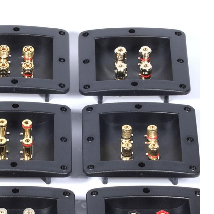 Многополосная wiring box 4 порта Параллельное подключение Высокомощный Терминальная коробка для динамиков Огнестойкая ABS Конструкция