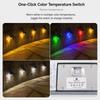 New LED Solar Deck Light IP65 Waterproof Wireless Installation Solar Wall Lamp Color Changing LED Wall Lamp Fence Lighting