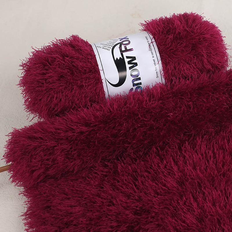 98g/Roll Solid Color Soft Knitting Yarn DIY Crafting Silk Thread Winter Warm For Sweater Hat Scarf Gloves