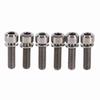 6pcs Titanium Alloy M5 X 18mm Bolts Screw With Washers Set For MTB Bicycle Stem