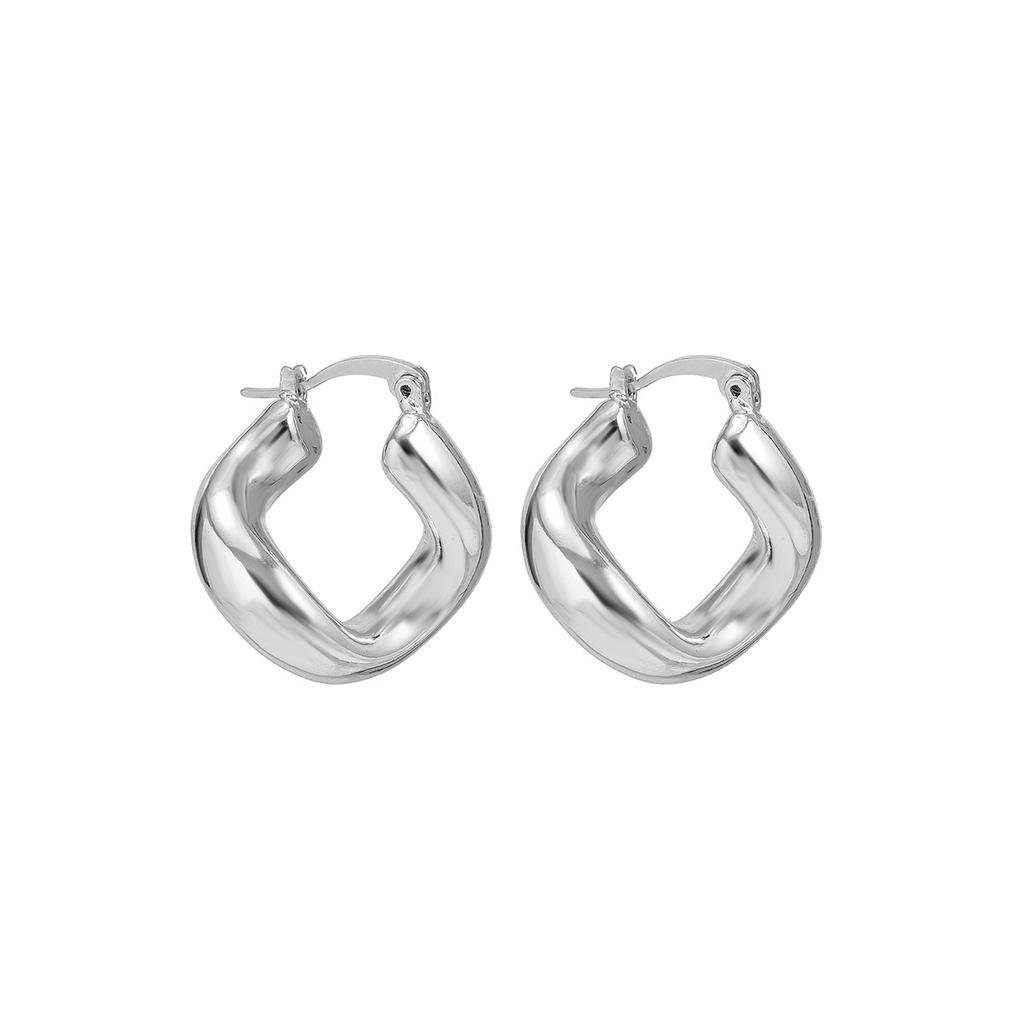 Retro Irregular Geometric Design Earrings Women's Autumn and Winter Simple Cold Wind Niche Design Personalized Earrings