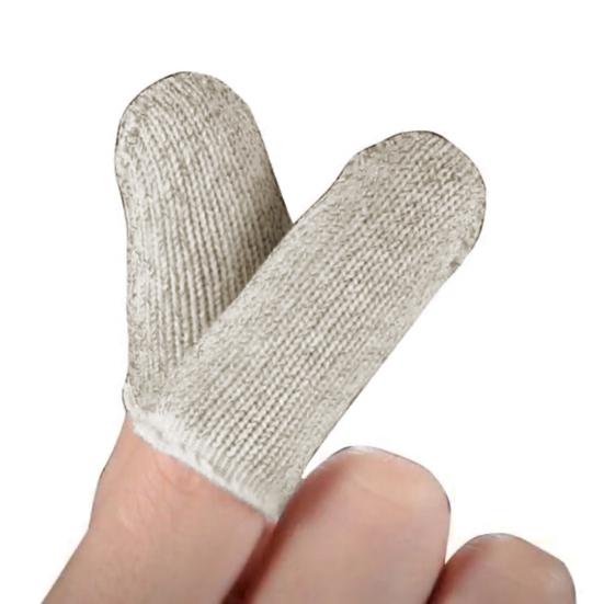 Thumb Protector Solid Fiber Touchscreen Finger Color Anti-sweat Sleeve for Game