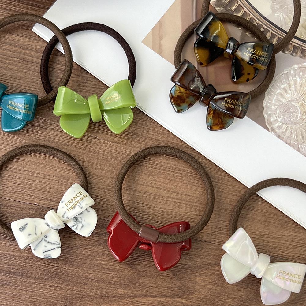 1 шт. бант-бабочка, резинка для волос, петля для волос, темперамент, резинка, завязанные волосы, высокий хвост, веревка, повязка-бублик, головной убор