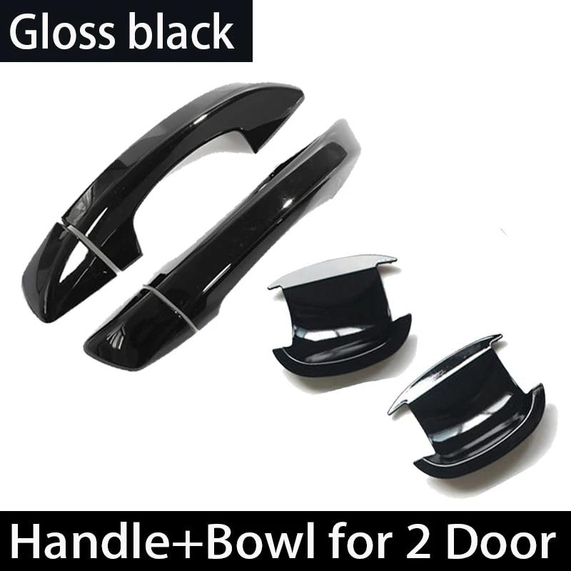 Экстерьер из углеродного волокна для Volkswagen VW Scirocco 3 MK3 2008 ~ 2017 2009, хромированный глянцевый черный чехол для дверной ручки, чаша, автомобильные аксессуары