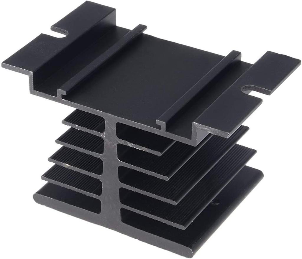 Aluminum Heat Sink SSR Dissipation for Single Phase Solid State Relay 10A-40A