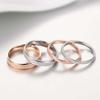 Glitter Matte Slim Band Titanium Steel Finger Ring Bridal Wedding Jewelry Gift