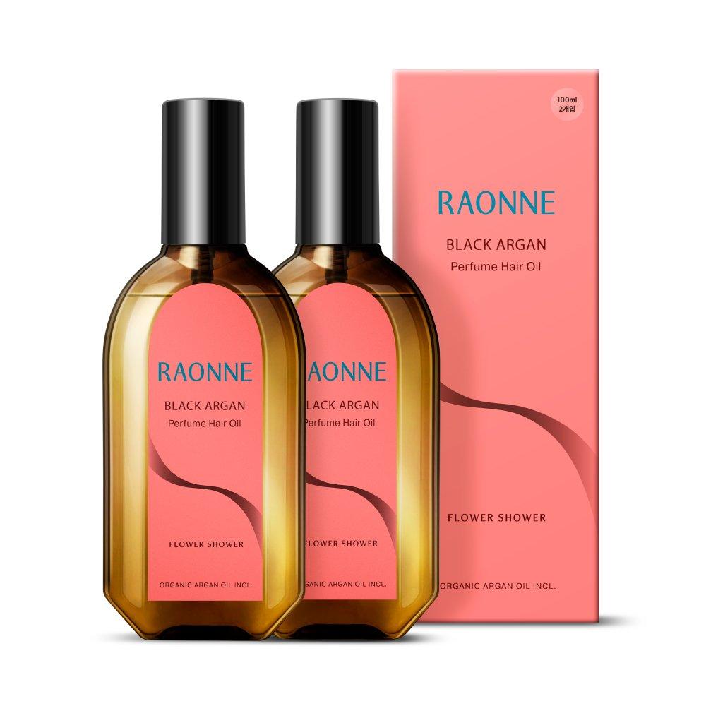 [1+1] Raon Black Argan Парфюмированное масло-эссенция для волос 100 мл x 2