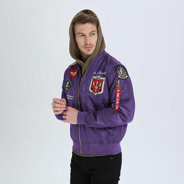 Осенний топ Gunvarsity Air Force Pilot Baseball Flight Letterman College Army Tactic Jacket