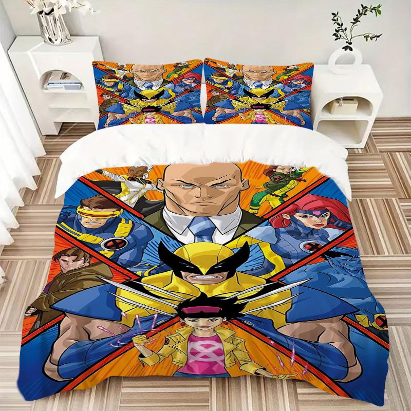 Xmen Future Force Print 3Pcs Bedding Setduvet Cover With 2 Bedropillowcase Home Birthday Gift