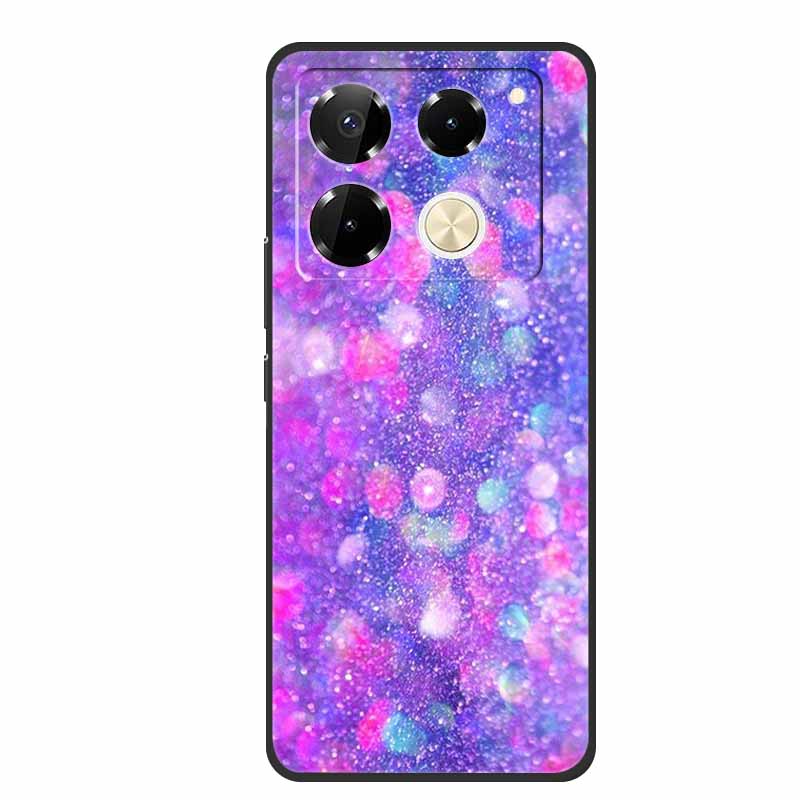 Чехол для Infinix Note 40 Pro 5G, мягкий силиконовый чехол из ТПУ, чехлы для телефона для Infinix Note 40 40pro 4G, Цветочки, Милый Coque Fundas
