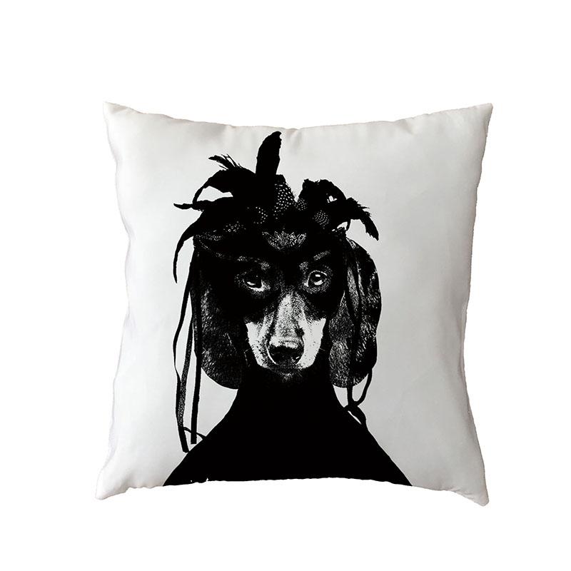 Чехлы на подушки с изображением плохих собак, французский бульдог, мопс, пудель, наволочка 45*45 см, полиэстер, наволочка из персиковой кожи, украшение для домашнего дивана, стула