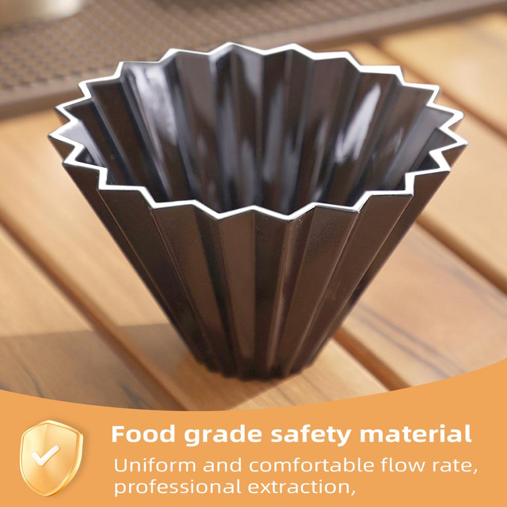 Керамический фильтр для кофе Leeseph, оригами конусообразный фильтр для заваривания кофе, многоразовый фильтр для заваривания кофе вручную для домашнего кафе