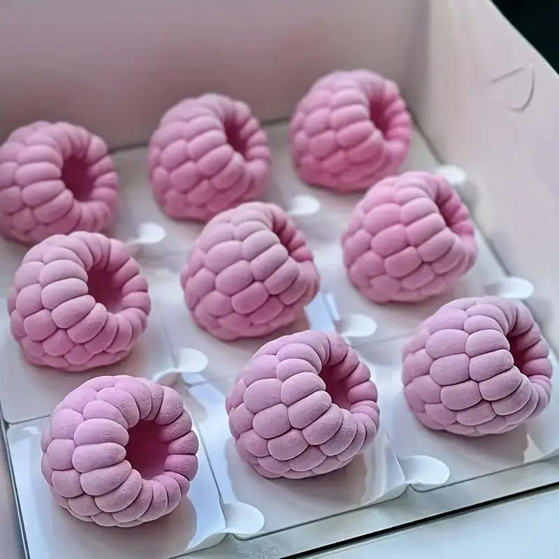 Силиконовая форма для малинового муссового торта на 6/12 ячеек, DIY, 3D, французский десерт, шоколадный торт, украшение для выпечки, форма для выпечки, кухонные принадлежности