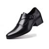 Men's Leather Shoes Men's Soft Leather Pointed Business Dress High Heels 6CM Foot Cover Height 8 Cm Foreign Trade Men's Shoes