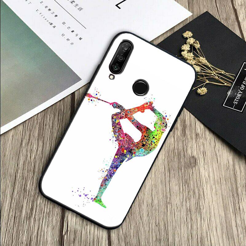 Акварельная печать Гимнастика Для Huawei Nova Y91 Y90 Y60 Y70 Y61 Y72 Y73 3i 7i 8i 11 12i 9 10 SE P20 P30 Pro P40 Lite Чехол