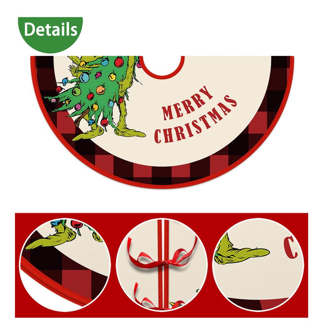 Юбка для рождественской елки, деревенские рождественские украшения для дома