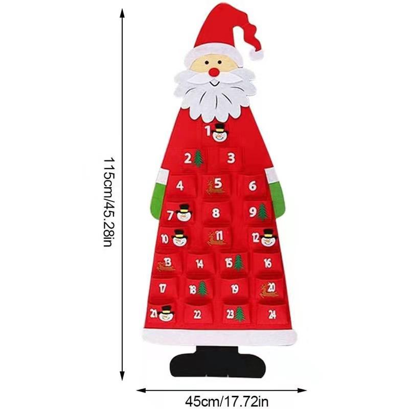 Do-It-Yourself Felt Christmas Tree Set Christmas Decorations Xmas Wall Hanging Ornaments Gifts For Kids Christmas Home Door Decorations