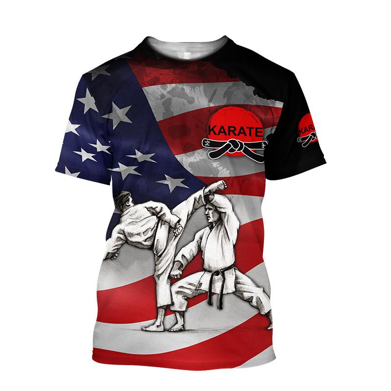 Новая 3D футболка с принтом тхэквондо, каратэ, бокса, боевые искусства, ушу, графические футболки для мужчин, детская крутая хип-хоп одежда, топы, футболка