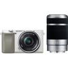 Sony Mirrorless Camera with Double Zoom Lens Kit and SONY Mirrorless Camera with Black Body with 11 Frames Per Second Continuous Shooting and Eye AF