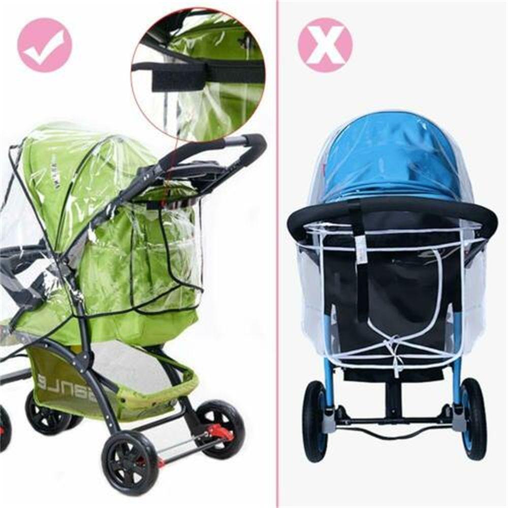 For Baby Pushchair Umbrella Universal Buggy Raincover Pushchair Wind Shield Stroller Rain Cover