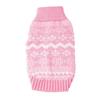 Pink Pet Knitted Sweater 3Pcs High Collar Warm Sweater for Dogs