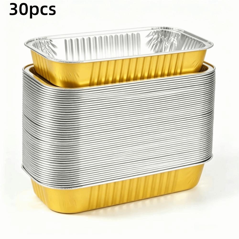 30pcs Food Grade Aluminum Foil Aluminum Foil Pans Air Fryer Liners Party Meal Prep