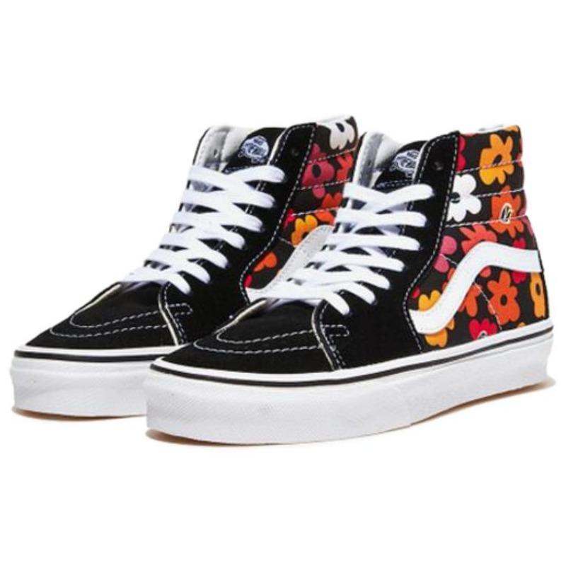 Vans Sk8-Hi Comfort Trendy High-Top Skate Shoes For Women Black White VN000D5IBML