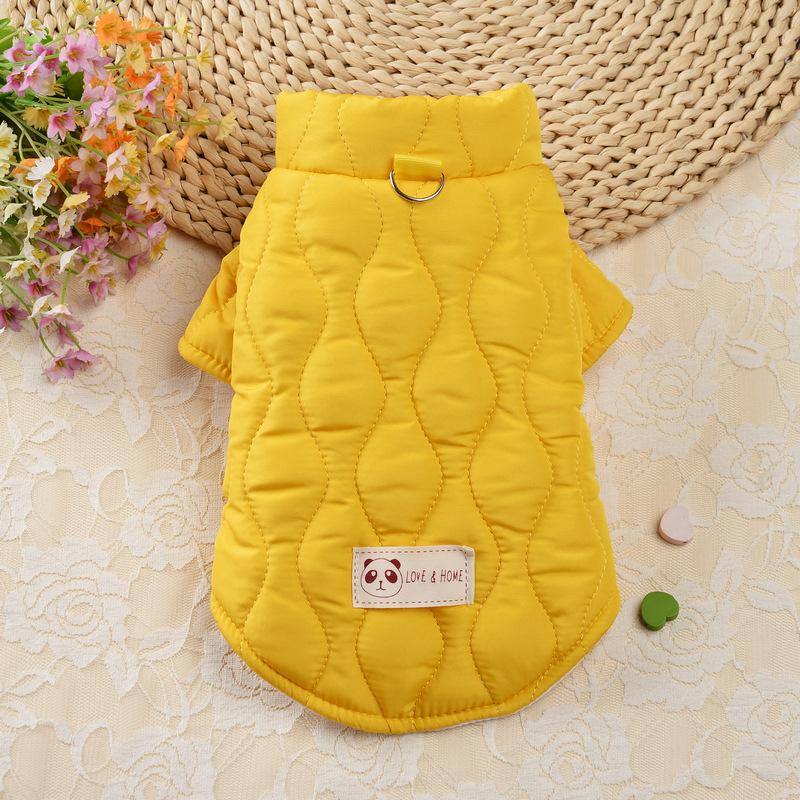 New Arrival Autumn Winter Dog Coat Rhombus Pattern Warm Cotton Padded Dog Clothes Pet Bread Puffer Jacket Wholesale