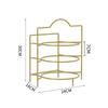 3 Layers Dish Rack Gold Fruit Plate Snack Rack Cake Display Rack Pastry Dish Serving Tray Fruit Candy Shelf Room Party Decor