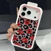 Чехол с леопардовым принтом и бантами Для iPhone 17 18 Pro Max Силиконовый чехол с текстурой кожи Для iPhone 16 15 14 13 Pro Max 17E