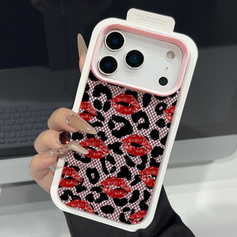 Чехол с леопардовым принтом и бантами Для iPhone 17 18 Pro Max Силиконовый чехол с текстурой кожи Для iPhone 16 15 14 13 Pro Max 17E