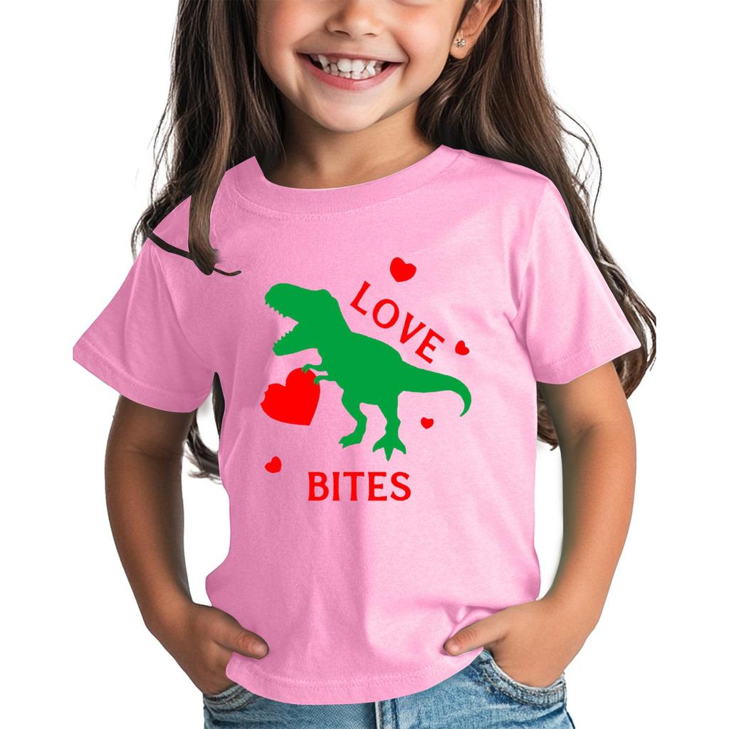 Рубашка на День святого Валентина для малышей, девочек и мальчиков, милые футболки с сердечками, детские футболки на День святого Валентина