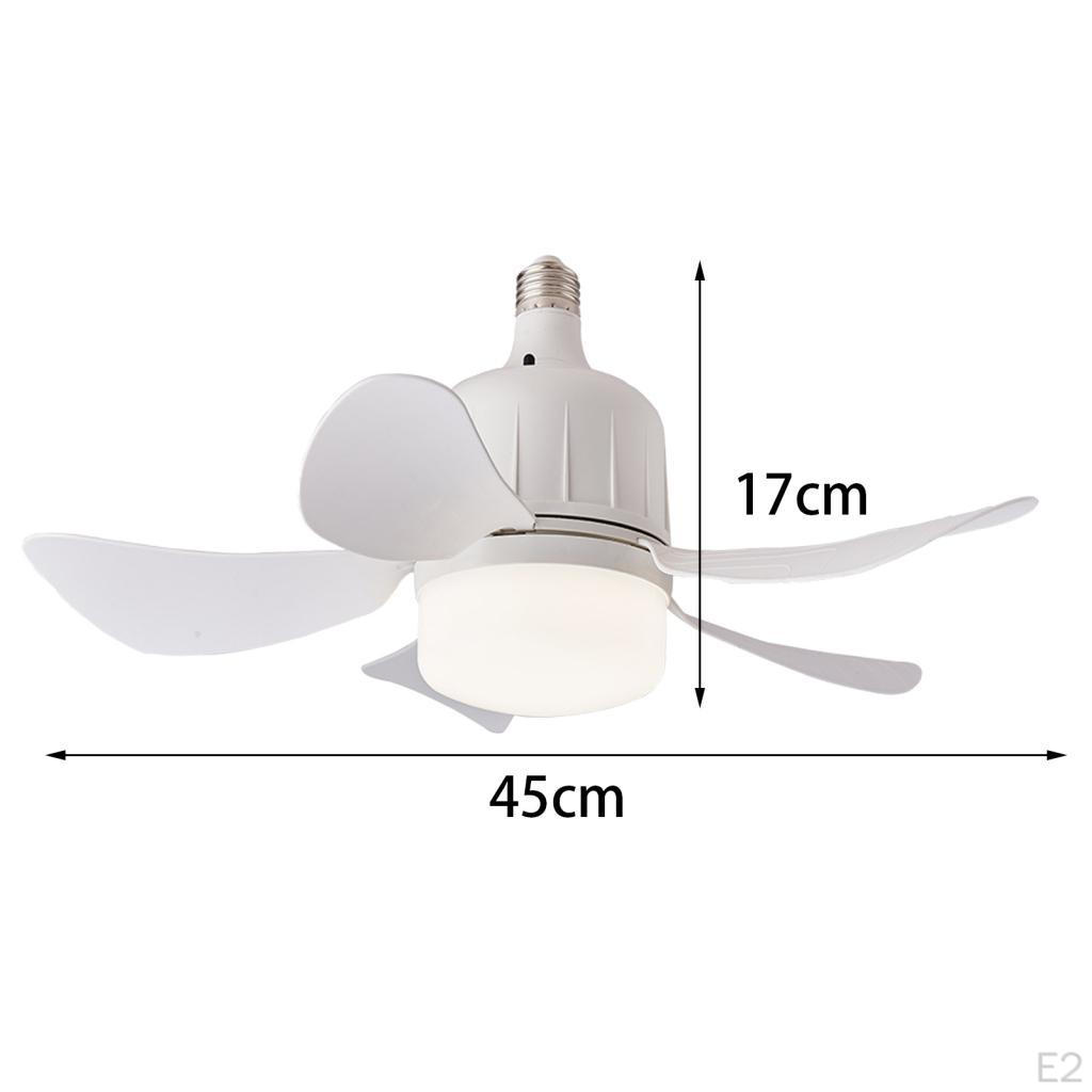 Потолочный вентилятор с пультом дистанционного управления, регулируемая скорость ветра, затемняющее освещение, светодиодные лампы с цоколем E27