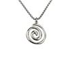 Silver Spiral Choker Necklace - Y2K Vintage Metal Pendant Jewelry for Women Men's Wedding & Party Chains (Swirl Roller Design)