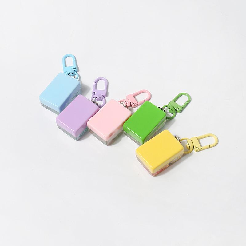 Chinese Style Mahjong Funny Keychain Pendant Resin Cute Backpack Decoration Accessories Trinket Creative Car Key Ring Gifts