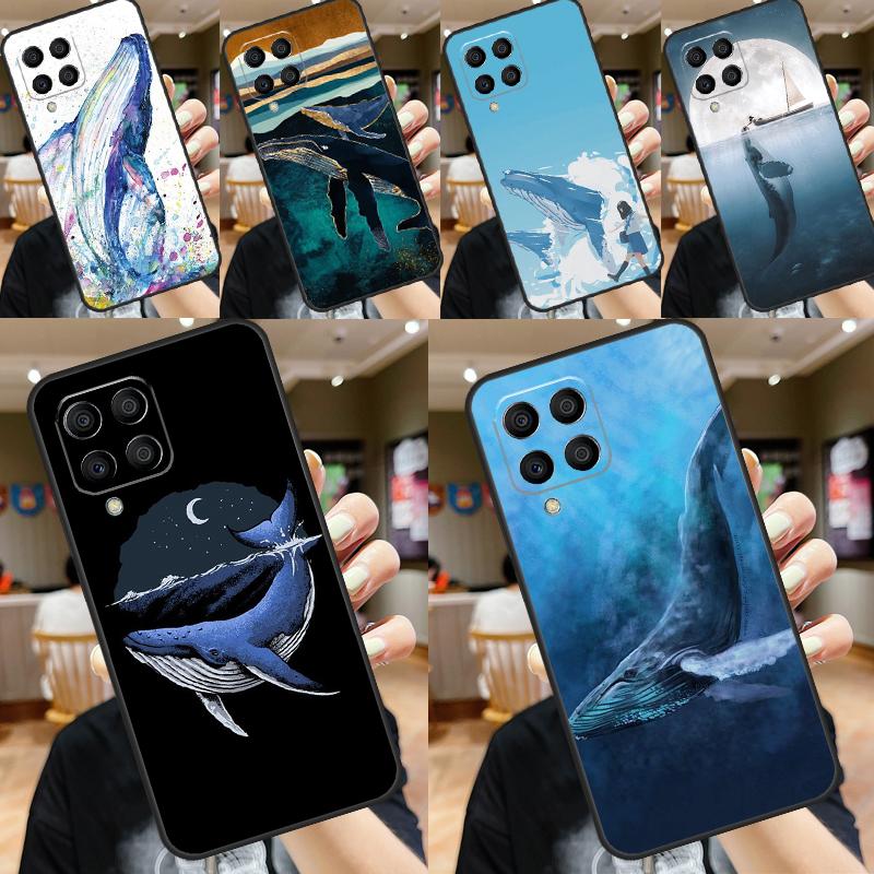 Whale Fish Wave Sea For Samsung Galaxy M31 M32 M12 M52 M13 M33 M53 M11 M51 M15 M55 M14 M34 M54 M30s M20 Case