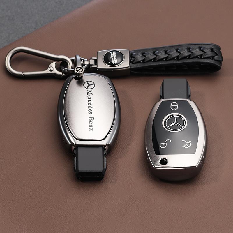 RPO5 PU Car Key Case Cover Shell Fob For Mercedes Benz A B C E Class GLS GLA GLK GLC CLS CLA AMG W204 W205 W212 W463 W176 Keychain