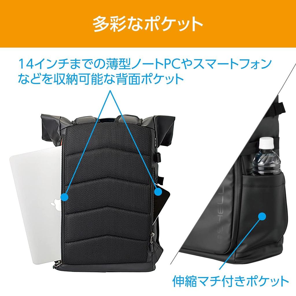 HAKUBA Сумка для камеры Plus Shell Resist 02 Рюкзак M AZ Pure Black AMZSPRS02BPMBK Рюкзак для камеры Рюкзак с верхней и нижней 2 воздушными камерами из ПВХ