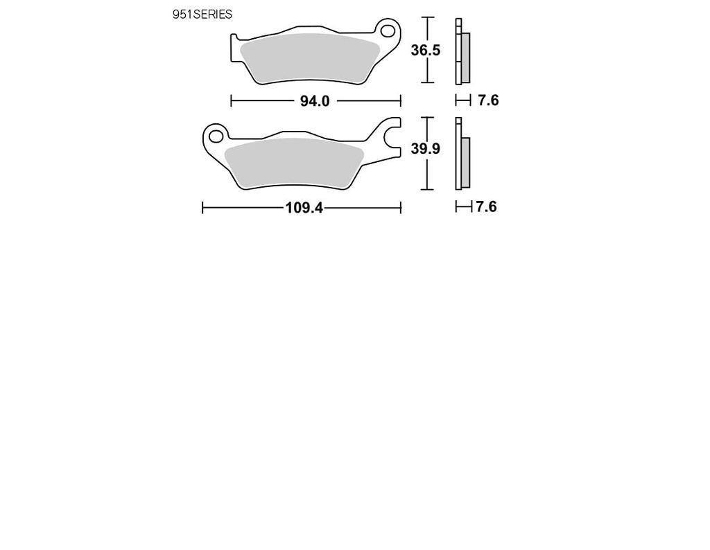 Тормозная колодка KITACO SBS Sports Racing 951RST Gixxer GSX-S125, GSX-R125, 150/250/SF и т. д.. 777-0951098
