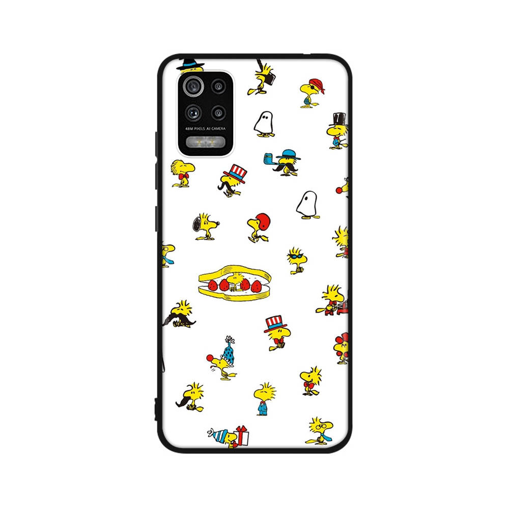 Чехол PT81 Snoopy Woodstock для OPPO Reno 8 6 5 4 Pro Find X3 A17 A31 A38 A40 A53 A54 A55 A74 A76 A78 A77 A80 A94 A95 A96 Lite, черный чехол Sofe