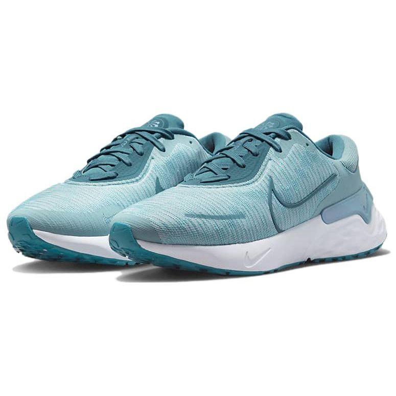 Nike Renew Run 4 Дышащие Удобные Сетчатые Амортизирующие Нескользящие Низкие Повседневные Беговые Кроссовки Мужские кроссовки Синие DR2677-400