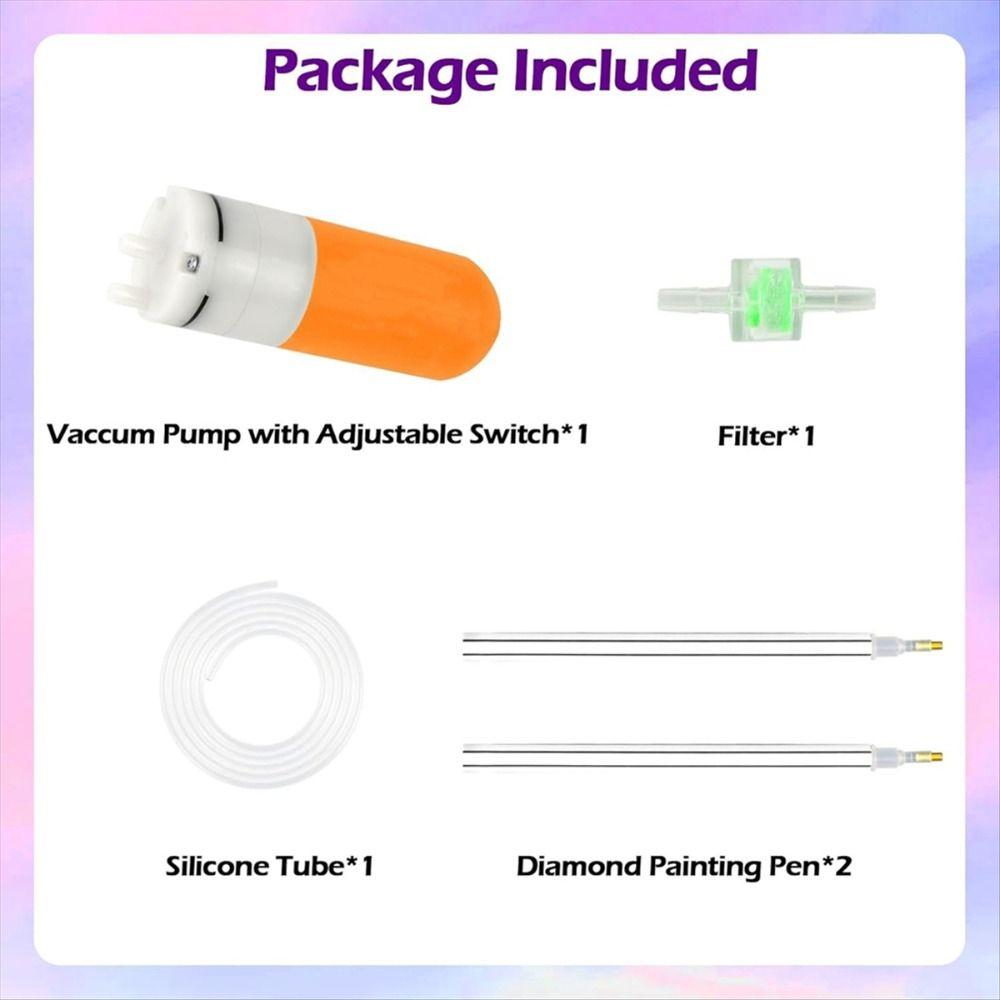 DIY Craft Vacuum Diamond Painting Pen Kits Long-lasting and Stable Beading Plates Electric Diamond Suction Tool USB Cable